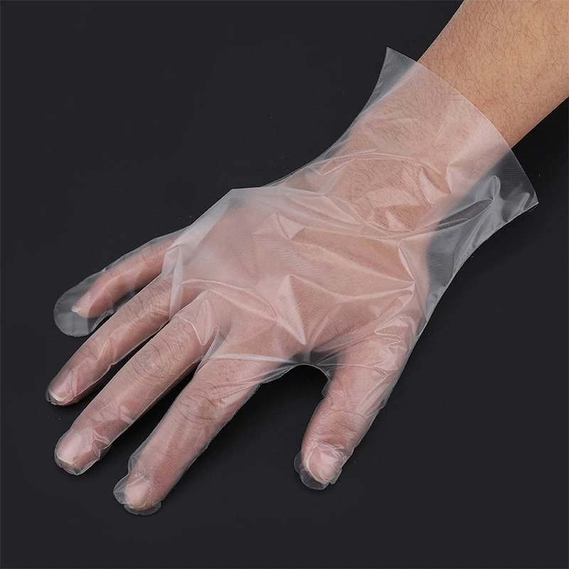 Industry or Food Grade 100PCS Box Pack Powder Free Transparent Clear Color Disposable CPE Cast Poly Gloves