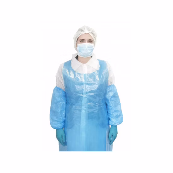 Copribraccio in Polietilene in Plastica Blu Bianco per Pittura Art